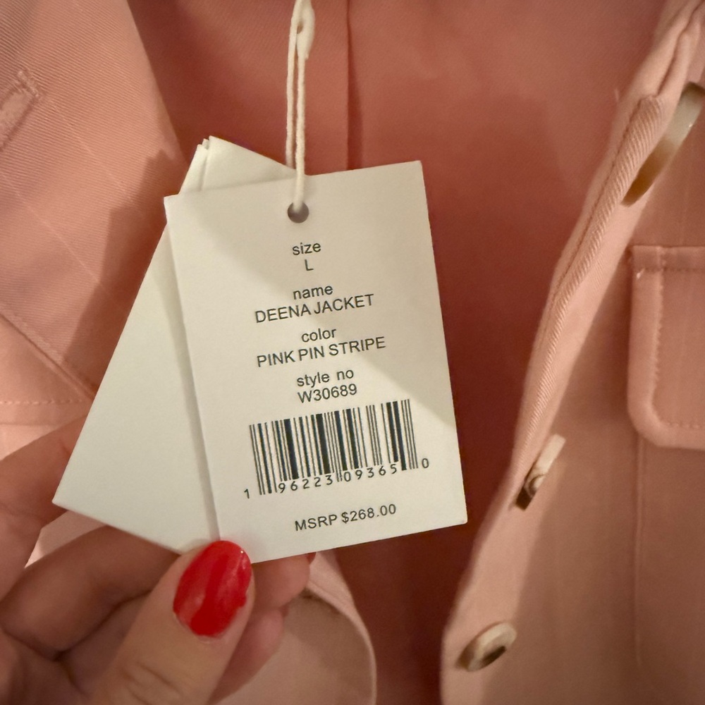 Deena Spread Collar Crop Jacket - image 3